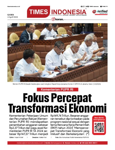 Edisi Kamis, 4 April 2024: E-Koran, Bacaan Positif Masyarakat 5.0