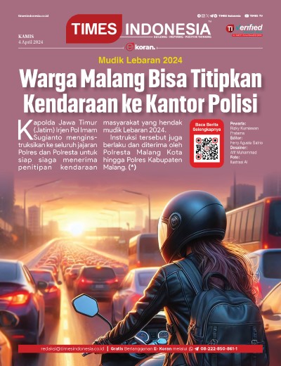 Edisi Kamis, 4 April 2024: E-Koran, Bacaan Positif Masyarakat 5.0