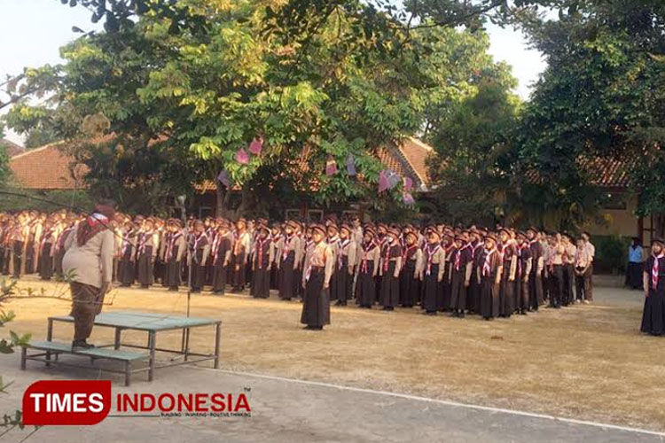 Ilustrasi - Kegiatan Pramuka di sekolah. (FOTO: dok TIMES Indonesia)