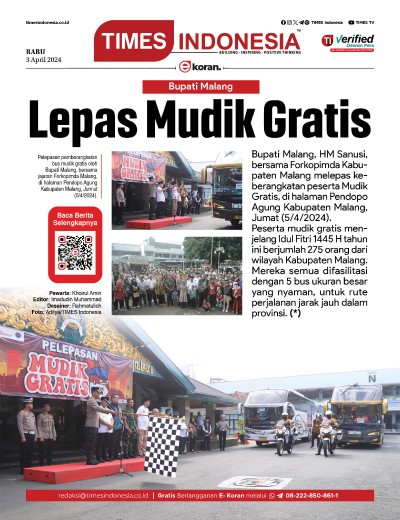 Edisi Jumat, 5 April 2024: E-Koran, Bacaan Positif Masyarakat 5.0