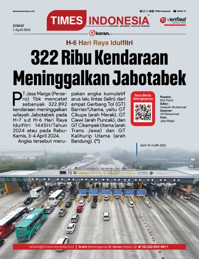 Edisi Jumat, 5 April 2024: E-Koran, Bacaan Positif Masyarakat 5.0