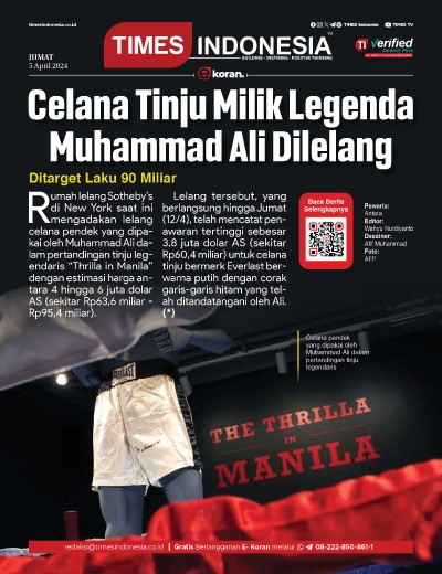 Edisi Jumat, 5 April 2024: E-Koran, Bacaan Positif Masyarakat 5.0