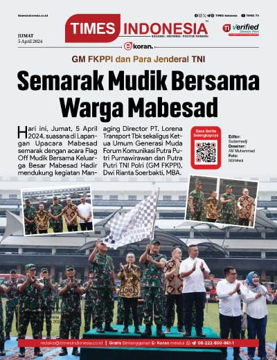Edisi Jumat, 5 April 2024: E-Koran, Bacaan Positif Masyarakat 5.0