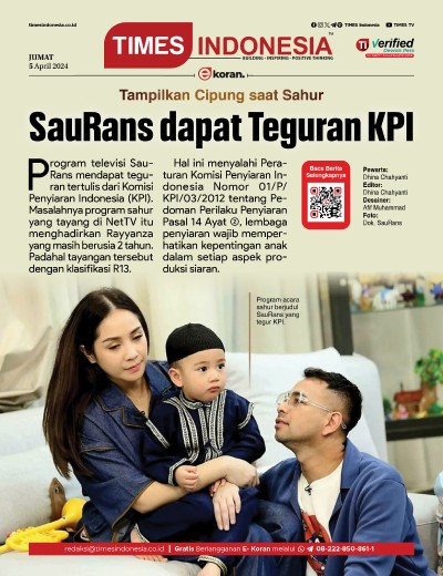 Edisi Jumat, 5 April 2024: E-Koran, Bacaan Positif Masyarakat 5.0