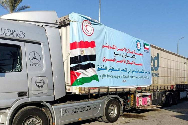 Tiga Truk Bantuan untuk Palestina Tiba di Jalur Gaza Utara