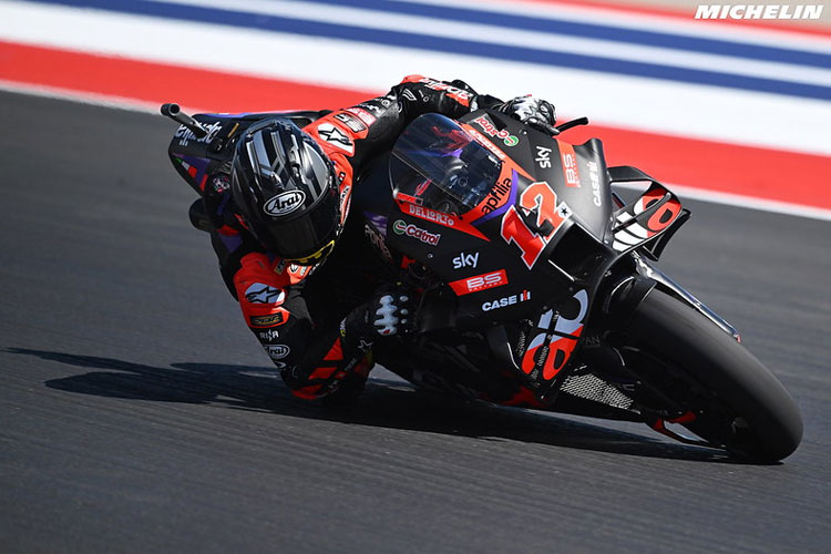 Pembalap Aprilia Racing Maverick Vinales (Foto: Michelin)