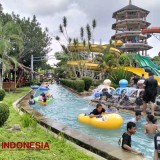 Libur Lebaran, Ribuan Wisatawan Padati Wisata Tee Jay Water Park Tasikmalaya