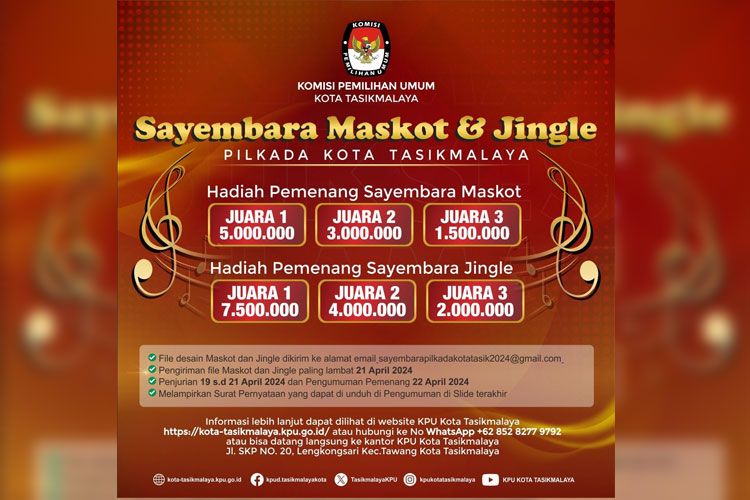 KPU Kota Tasikmalaya Gelar Sayembara Maskot dan Jingle untuk Pilkada 2024