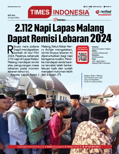Edisi Selasa, 16 April 2024: E-Koran, Bacaan Positif Masyarakat 5.0