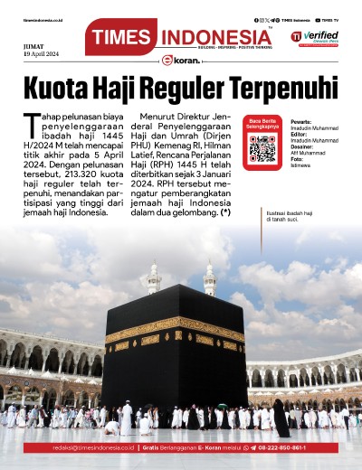 Edisi Jumat, 19 April 2024: E-Koran, Bacaan Positif Masyarakat 5.0
