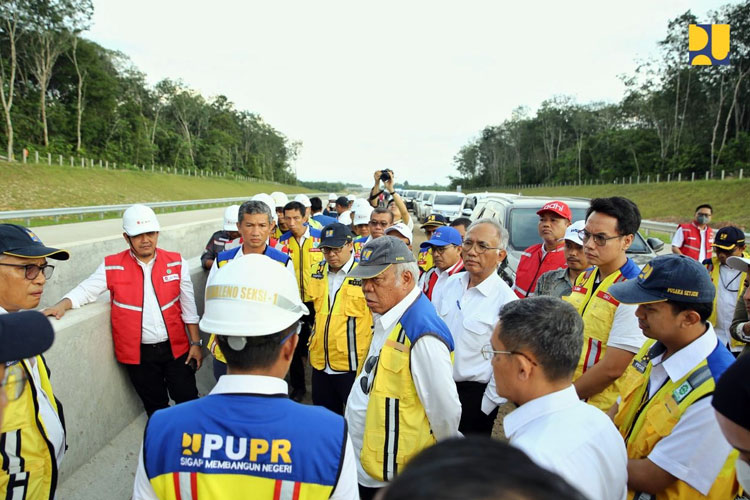 Tinjau Ruas Tol Palembang-Betung, Menteri PUPR RI: Tuntas Awal 2025
