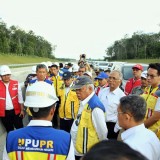 Tinjau Ruas Tol Palembang-Betung, Menteri PUPR RI: Tuntas Awal 2025