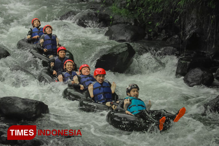 Objek Wisata Cikadongdong River Tubing. (FOTO: Disparbud Majalengka for TIMES Indonesia)