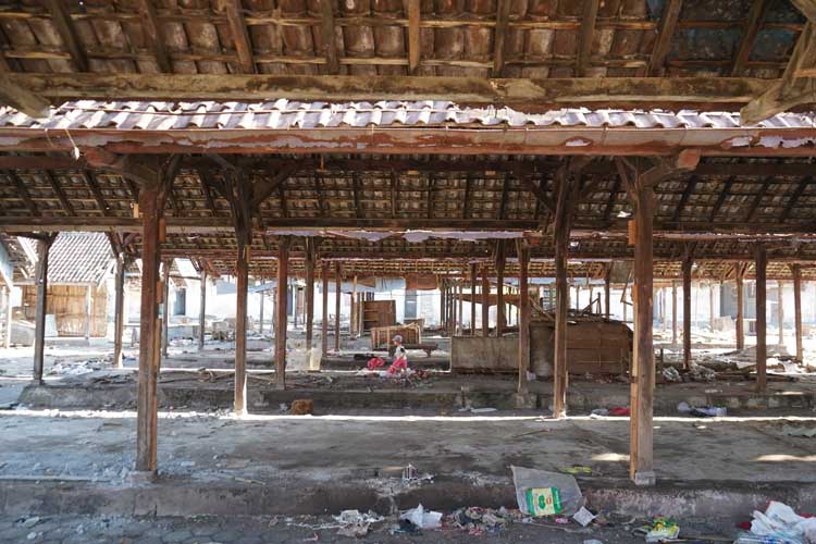 Kondisi bangunan di pasar Ngadiluwih Kabupaten Kediri (Foto: Diskominfo Kabupaten Kediri)