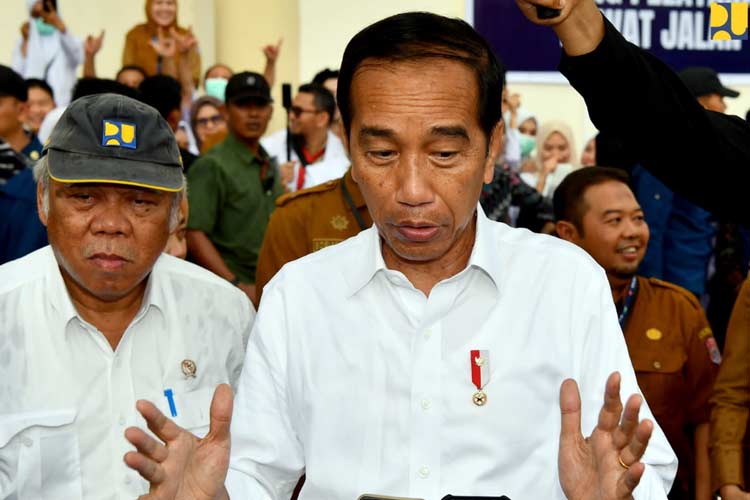 Menteri Basuki Dampingi Presiden RI Jokowi Tinjau Progres Bendungan Bolango Ulu