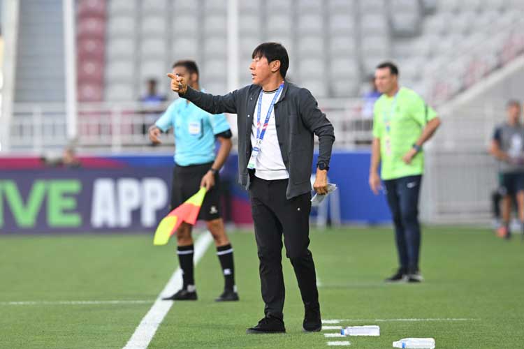 Pelatih Timnas Indonesia Shin Tae-yong akan memimpin tim Garuda Muda menghadapi negaranya, Korea Selatan di babak perempat final Piala Asia U-23. (foto: PSSI) 