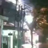 Trafo Listrik PLN Meledak Bikin Warga di Merjosari Kota Malang Panik