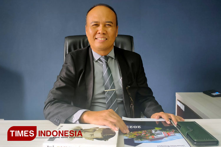 Direktur Utama PT BMU Dr. Edi Purwanto S.TP., M.M. (Foto: Achmad Fikyansyah/TIMES Indonesia) 