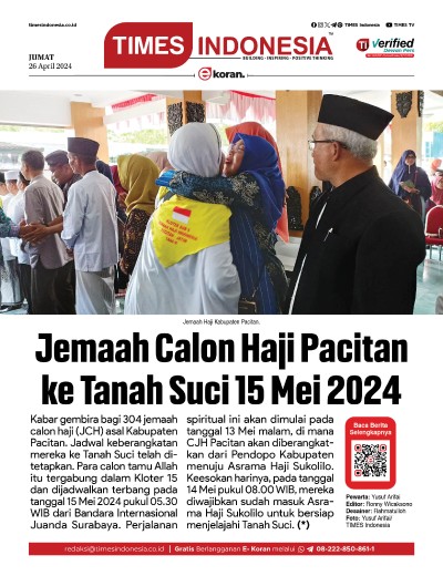 	Edisi Jumat, 26 April 2024: E-Koran, Bacaan Positif Masyarakat 5.0
