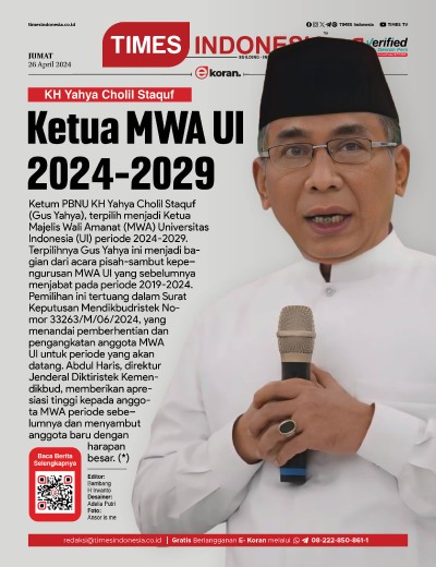 Edisi Jumat, 26 April 2024: E-Koran, Bacaan Positif Masyarakat 5.0
