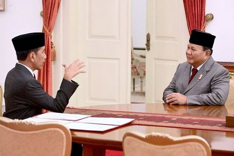 Presiden Jokowi bersama Prabowo Subianto. (FOTO: Instagram Prabowo Subianto) 