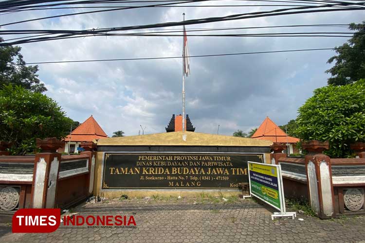Taman Krida Budaya Jatim (TKBJ) di Suhat, Kota Malang yang bakal jadi hotel berbintang. (Foto: Rizky Kurniawan Pratama/TIMES Indonesia)