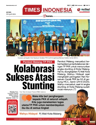 Edisi Senin, 29 April 2024: E-Koran, Bacaan Positif Masyarakat 5.0