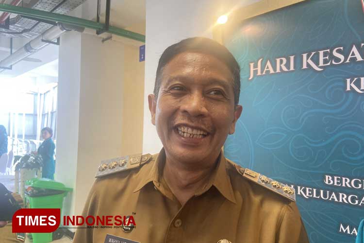Pj Wali Kota Malang, Wahyu Hidayat saat ditemui awak media di Gedung MCC. (Foto: Rizky Kurniawan Pratama/TIMES Indonesia)