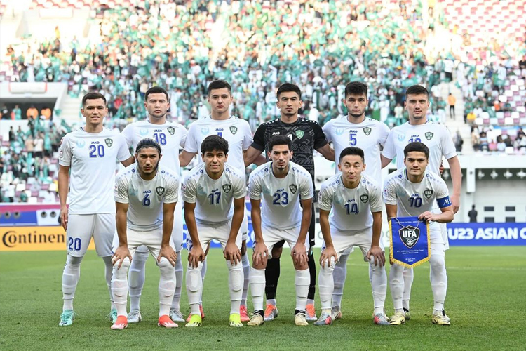 Timnas Uzbekistan akan menjadi lawan Timnas Indonesia di semifinal Piala Asia U-23 2024, Senin (29/4/2024). (foto: Instagram/@uzbekistanfa)