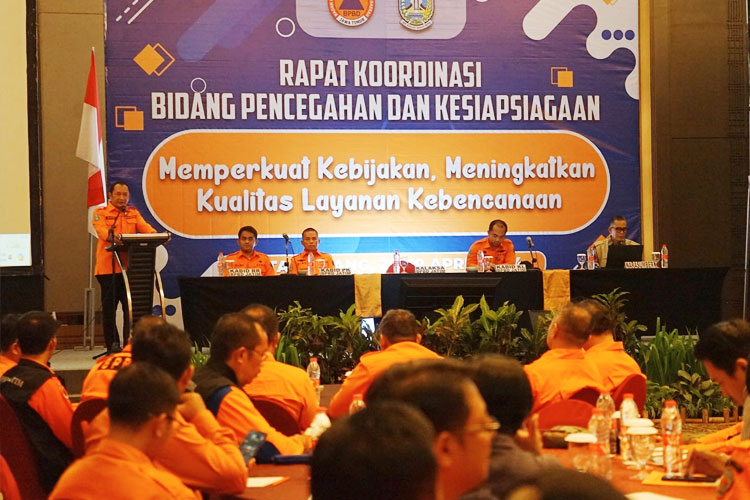 Rakor Bidang PK, BPBD Jatim Minta Kabupaten dan Kota Tingkatkan Kualitas Layanan Kebencanaan 