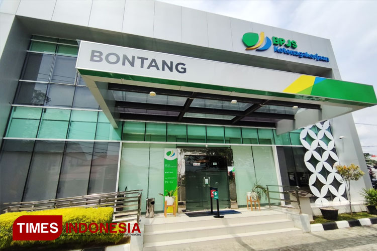 Kantor BPJS Ketenagakerjaan Bontang (FOTO: Kusnadi/TIMES Indonesia) 