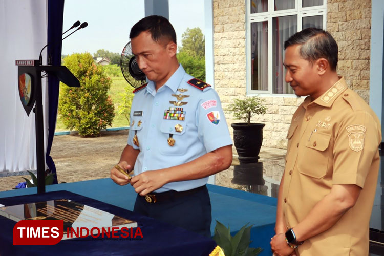 Peresmian Detasemen TNI AU Pacitan. (FOTO: Yusuf Arifai/TIMES Indonesia)