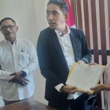 Ratusan Pendukung Dampingi Frans Aba Daftar Calon Gubernur NTT ke DPD Gerindra