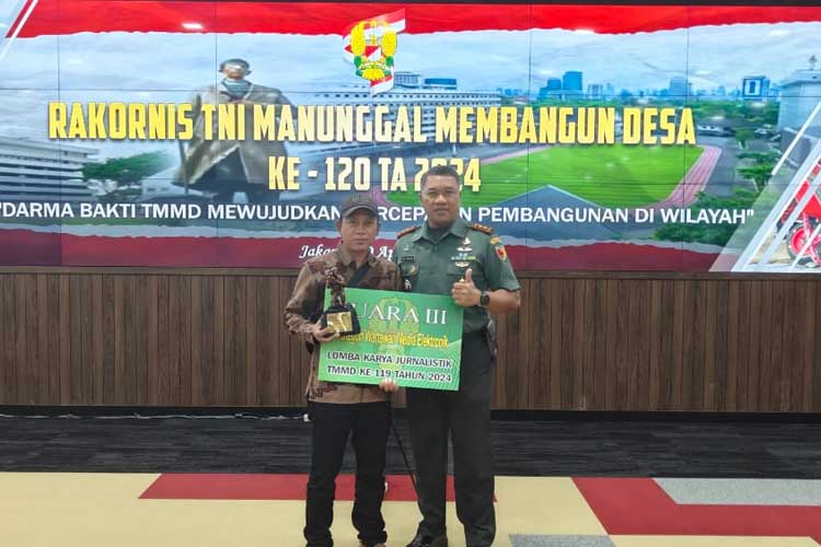 Kodim Gresik Sabet Juara Lomba Karya Jurnalistik TMMD