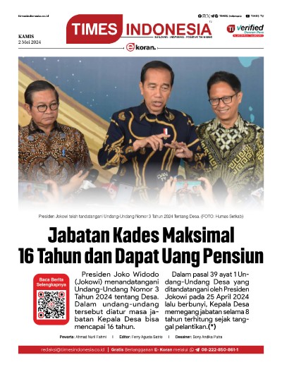 Edisi Kamis, 2 Mei 2024: E-Koran, Bacaan Positif Masyarakat 5.0