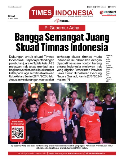 	Edisi Jumat, 3 Mei 2024: E-Koran, Bacaan Positif Masyarakat 5.0