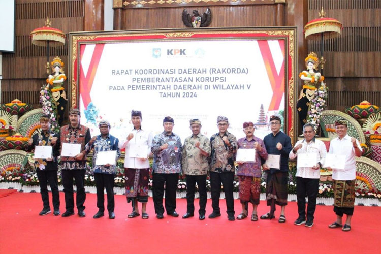 Pemkot Denpasar berhasil meraih penghargaan dari KPK. Kota Denpasar ditetapkan sebagai Pemerintah Daerah dengan penertiban Prasarana, Sarana dan Utilitas (PSU) Perumahan Terbanyak Tahun 2023. (FOTO: ist)