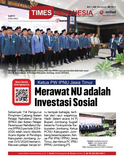 Edisi Sabtu, 4 Mei 2024: E-Koran, Bacaan Positif Masyarakat 5.0