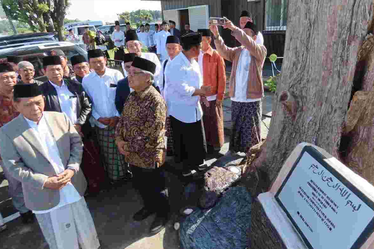 Peresmian pesantren pertama Nahdlatul Ulama (NU) di Kota Koga, Prefektur Ibaraki, Jepang, pada Jumat, 3 Mei 2024.