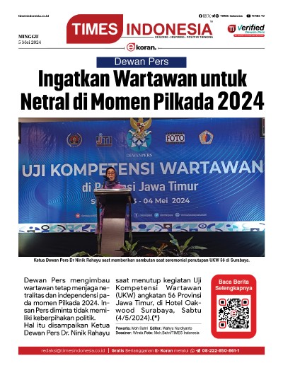 Edisi Minggu, 5 Mei 2024: E-Koran, Bacaan Positif Masyarakat 5.0