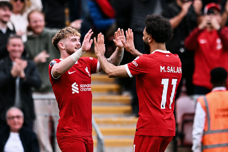 Liverpool meraih tiga poin setelah menekuk Tottenham 4-2 dalam matchday ke-36 Liga Premier Inggris 2023/24 di Stadion Anfield pada Minggu (05/5/2024) malam (Foto:  Liverpool FC)