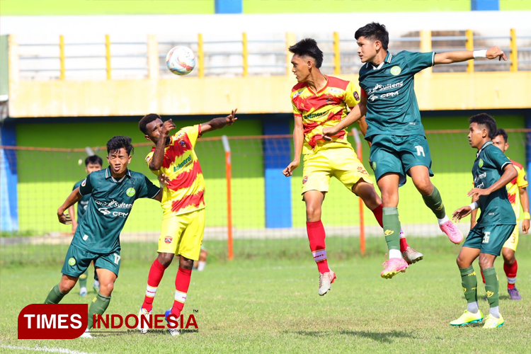 Persipu FC bersua Persipal Palu di stadion Wergu Wetan Kudus, Senin (6/5/2024) (FOTO: Ihza Fajar Azhari/TIMES Indonesia)