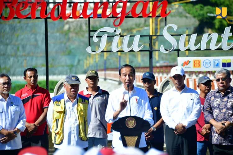 Presiden RI Jokowi Resmikan Bendungan Tiu Suntuk di di Sumbawa Barat