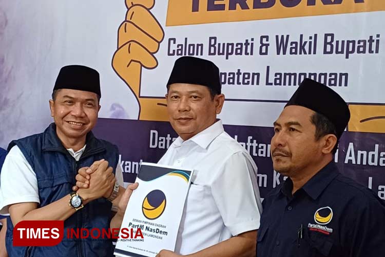 Pilkada Lamongan: Ketua DPRD Daftar ke NasDem, Mengaku Sudah Punya Cawabup