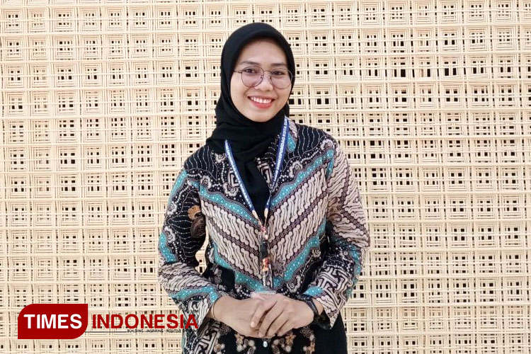 Rizqi Amalia Putri, Awardee Beasiswa Cendikia Baznas Unisma Malang lolos Program Magang Merdeka Batch 6. (FOTO: AJP TIMES Indonesia)