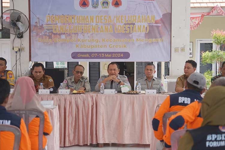 BPBD Awali Pembentukan 70 Destana se-Jatim di Kabupaten Gresik dan Madiun 