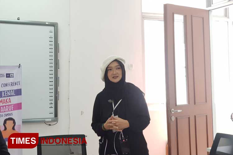 Dosen UIN Malang, Widha Rositama M.Hum. (Foto: Achmad Fikyansyah/TIMES Indonesia) 