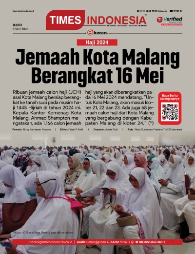 Edisi Rabu, 8 Mei 2024: E-Koran, Bacaan Positif Masyarakat 5.0