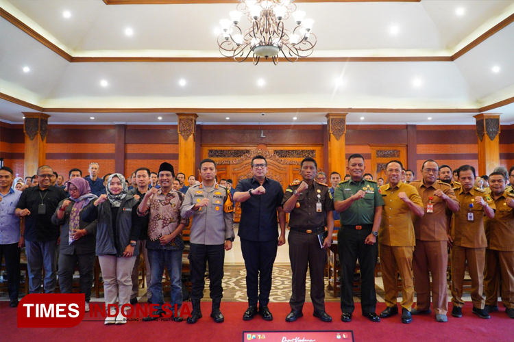 Rapat Forkopimda Kota Mojokerto bersama Jajaran KPU dan Bawaslu Kota Mojokerto. (Dok. TIMES Indonesia)
