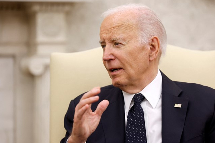 Presiden AS Joe Biden menyatakan AS tidak akan memasok bom besar ke Israel.(FOTO: Reuters)